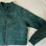 Balance Athletica  Flight Crop Bomber Jacket in deep sea size womens small Photo 1