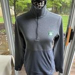 Adidas Women's Long Sleeve 1/4 Zip pullover Boston Celtics Logo Gray Sz Small G2 Photo 1