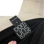 Clara Sunwoo Liquid Leather Sleeve Drape Cardigan Black Size Large *flawed Photo 10