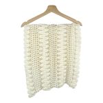 Covington  (54") White Cream Knit Infinity Scarf Photo 2