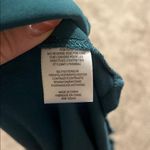 Wallpapher  Women’s Teal Sleeveless Ruffle Blouse Medium Photo 5