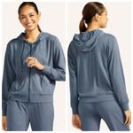 Peloton Logo Relaxed DreamBlend Hoodie Full Zip Fleece Sweatshirt Womens Size M Photo 1