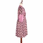 Taaga Boho Maternity Dress Pink Rose Shimmer Floral Tunic Women’s Size Small Photo 1