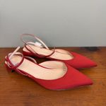 Club Monaco  Club Ambrah Low-heel In Red Flats Size US 6 EU 36 ITALY‎ Photo 3