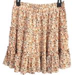Cynthia Rowley Boho Tiered Paisley Print Stretch Waist Mini Skirt NWT Medium Womens Photo 1