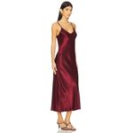New Enza Costa Bias Cut Slip Dress Ruby Size 2 Medium Red Photo 1