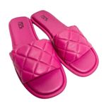 Nordstrom Rack Sandals Womens Size 6 Quilted Pink Slides Photo 0