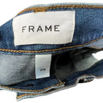 frame denim Le High Waist Ankle Skinny Jeans In Wine Ridge Rips Size 29 Photo 9