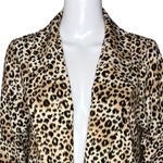 Lush Clothing Lush Blazer Womens XS Tan Black Cheetah Boyfriend Fit Slouchy Edgy Career Casual Photo 4
