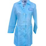 Vintage 70s Nurse Maid Uniform Costume Daisy Bedgood Blue Polyester Long Sleeve Photo 0