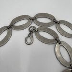 Fossil  Belt Y2K 90's Metal Chain Oval Links Boho Adjustable Hammered Silver Photo 10