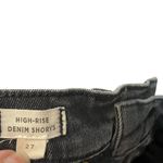 Madewell Shorts Womens High Rise Denim Faded Black Wash Boyshorts Jean 27 FLAWED Photo 8