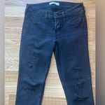 American Eagle AE Ne(x)t Level Ripped Waisted skinny size 7R W28 L31 washed black distressed Photo 4