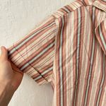 We The Free  free people Poolside striped oversized button front lounge shirt xs Photo 4