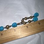 Vintage Sleeping Beauty Turquoise and Cultured Pearl Bracelet Blue Photo 6