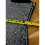 Balmain  Dress Crystal Embellished Metallic Asymmetrical Lightning Bolt Sz XS S‌‌ Photo 14