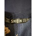 SheIn  White Blue Floral Crochet Knit Sleeveless Cross Back A Line Maxi Dress XL Photo 3