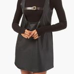 WeWoreWhat Vegan Leather Buckle Front Tunic Photo 0
