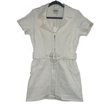 Show Me Your Mumu NEW NWT  Outlaw Dress Denim Mini Dress Pearly White Photo 2