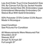 Bella Canvas Law And Order True Crime Sweatshirt Size XXL By Canvas Full Zip Up Jacket Hoodie Hooded Jacket Photo 1