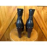 UGG  AUSTRALIA COSIMA BLACK LEATHER PLATFORM BOOTS UK 7.5 EUR 40 USA 9 Photo 3