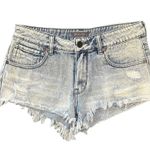 Kendall + Kylie distressed worn look cut off casual denim shorts Photo 0