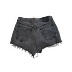 Furst of a Kind  - Distressed Ripped Cut Off Shorts in Faded Black Photo 2