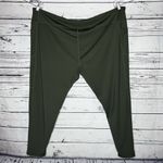 Ashley Stewart  Sport NWT Size 34/36 Olive Green 2 Pocket Athletic Leggings Photo 2