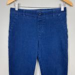 Betabrand Jeans Women Medium Long Blue Straight Leg Pull On Stretch Denim Yoga Photo 1