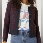Daydreamer Wave Fitted Plum Berry Cardigan Size X Small NWT Photo 0