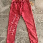 Polo Ralph Lauren Jeans Callen High Rise Cropped, Red Size 27R New w/Tag Photo 5