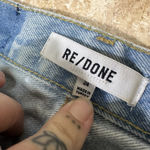 RE/DONE  90’s High Rise Loose Distressed Light Wash Button Fly Jeans 24 (27x31) Photo 8