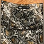 ZARA SNAKESKIN PRINTED MIDI SKIRT Photo 3