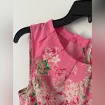 New York And Company  Pink Pleated Blouse with Bib Collar Photo 1