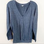 Wilfred Free  Dark Gray V-Neck Long Sleeve Top XS Photo 0