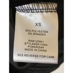 Olive + Oak velvety black ruffle sleeve‎ top size XS mock neck Photo 4