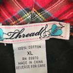 Threadz Juniors XL Black Button Jacket Red Plaid Hood Punk Grunge Style Size undefined Photo 4