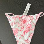 Forever 21 Pink White Floral Bikini Bottoms Photo 0