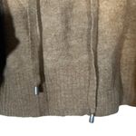 H&M Tan Long Batwing Sleeve Hooded Drawstring Neck Knit Sweater Women Sz L Photo 11
