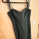 Dessy Group Bustier Crepe Midi Dress Size 16 Photo 1