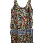 CAbi  5261 Floral Print Romper Sleeveless Drawstring Waist Casual Summer Size Med Photo 3