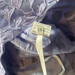 Women’s Purple Short Party Dress Beading Sheer Bodice Corset Back Ties Size 18 Photo 7