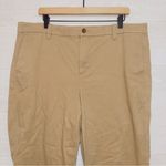 J.Crew Women's Tan High Rise Flat Front Girlfriend Chino Pants size 16 Photo 3