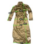 ASOS  Khaki Satin Long Sleeve Dress NWT size 4‎ Photo 1