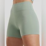 Halara Seamless biker shorts pistachio sage high waisted workout compression 4” Photo 0