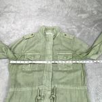 Celebrity Pink Military Jacket Womens L Green Utility Pockets Outdor Long Sleeve Size L Photo 5