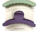 Ettika Revolve Large Flat Weekend Warrior Hair Claw Clips 2 Pack In Purple Green Photo 2