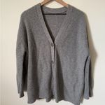 JENNI KAYNE 100% Cashmere Cocoon Cardigan Gray XS Photo 3