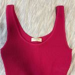Aritzia  Babaton Fuchsia Ribbed Tank Top Photo 0