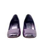 Christian Louboutin  Minny 70 Metallic Purple Patent Leather Pumps Size 39.5 Photo 2